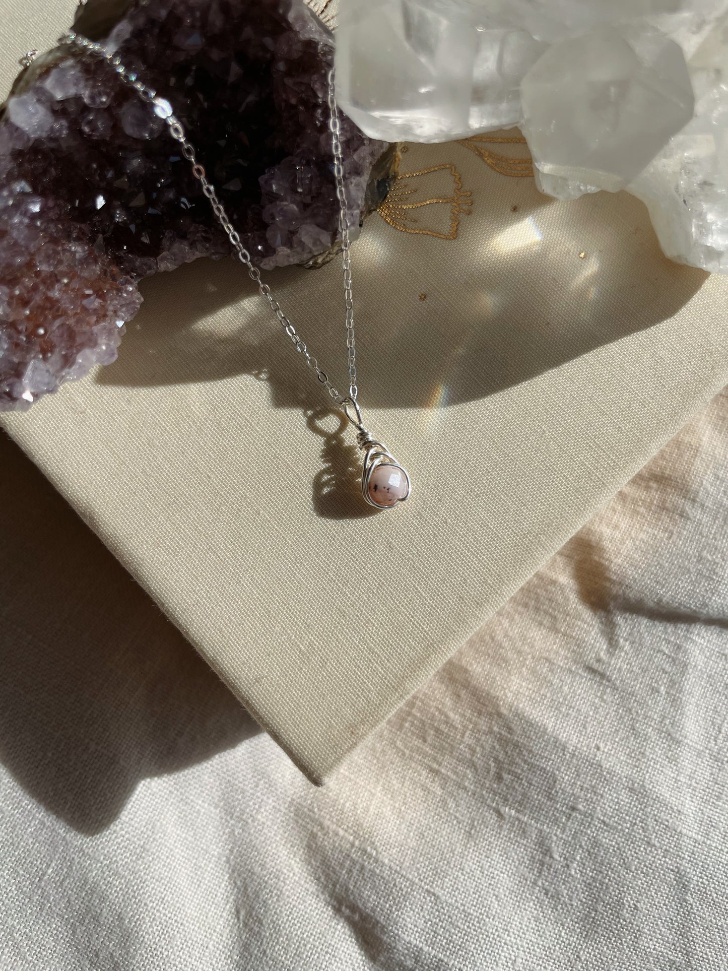 Birthstone Kotsubu Necklace | silver