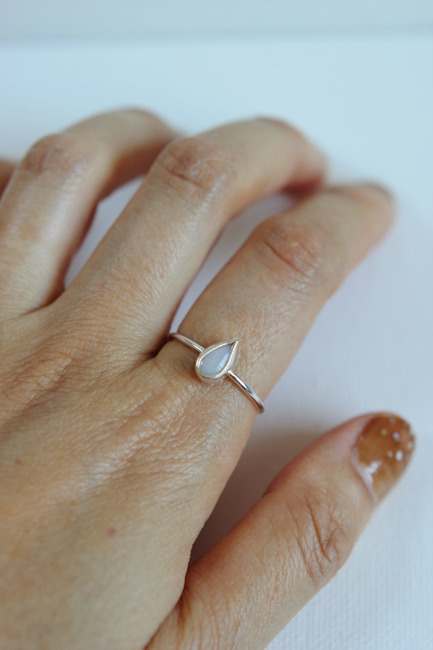 Lightning Ridge Opal Ring | silver | size 8