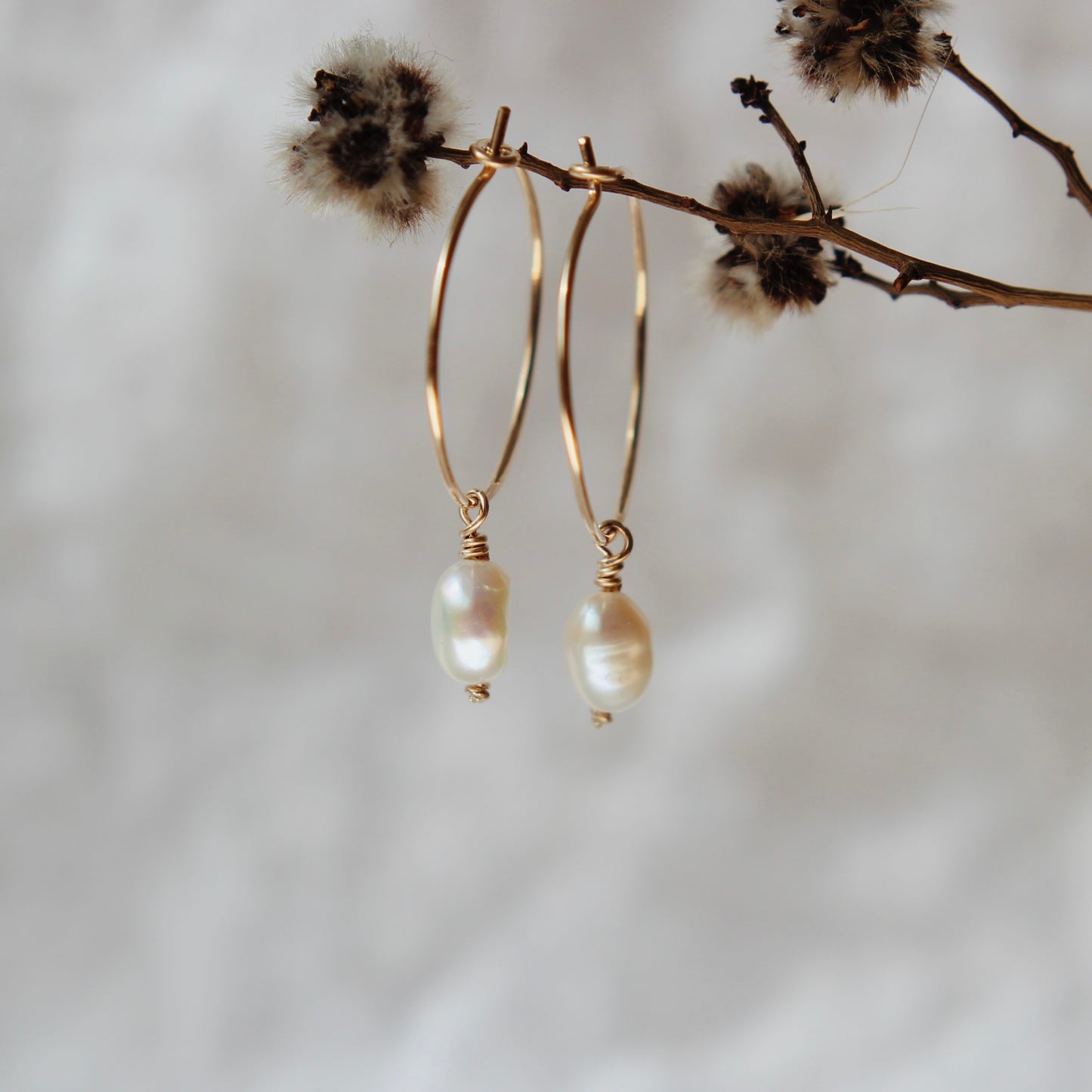 Pearl Hoops