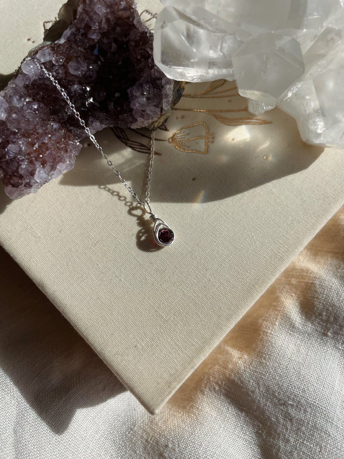 Birthstone Kotsubu Necklace | silver