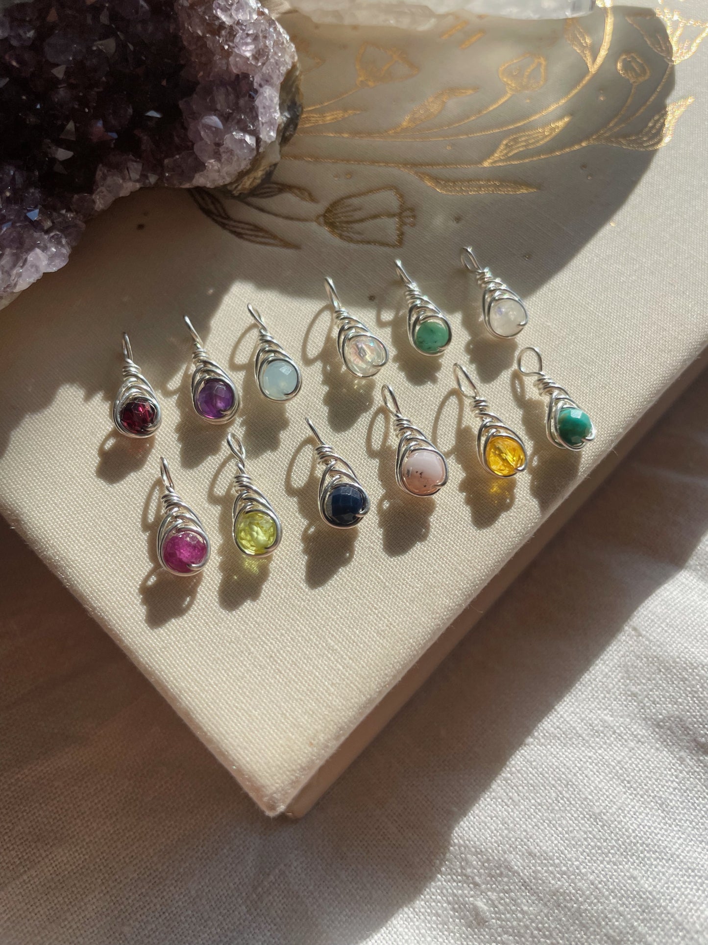 Birthstone Kotsubu Necklace | silver