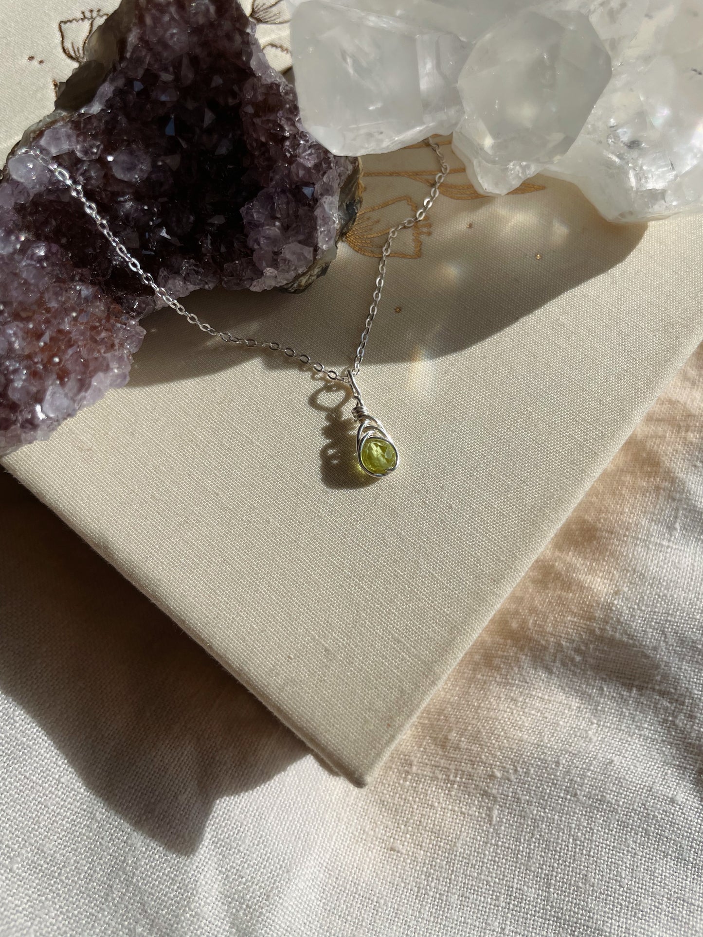 Birthstone Kotsubu Necklace | silver