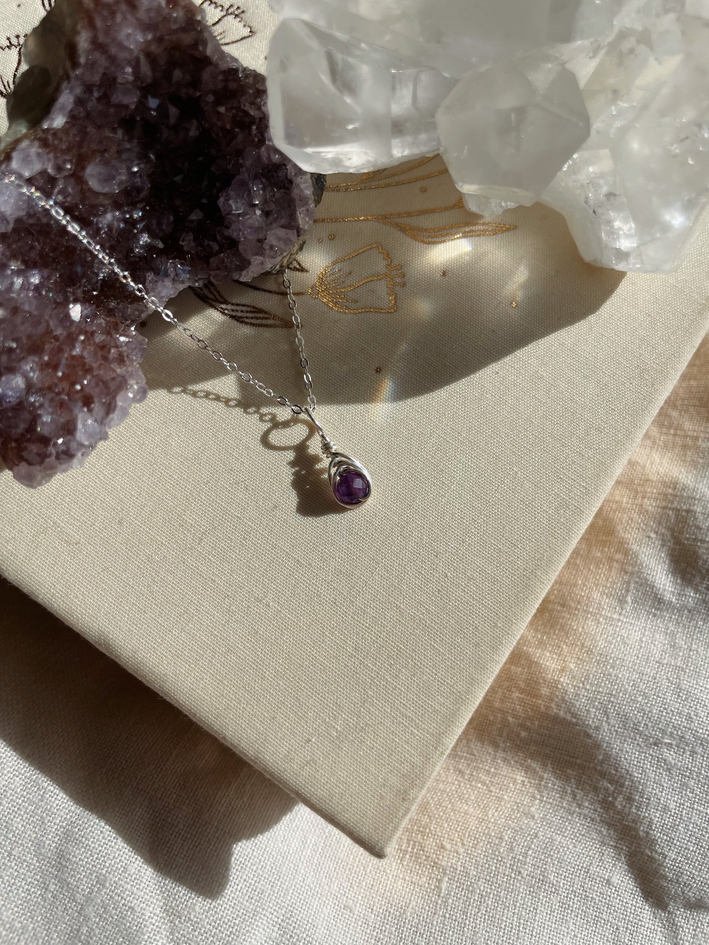 Birthstone Kotsubu Necklace | silver
