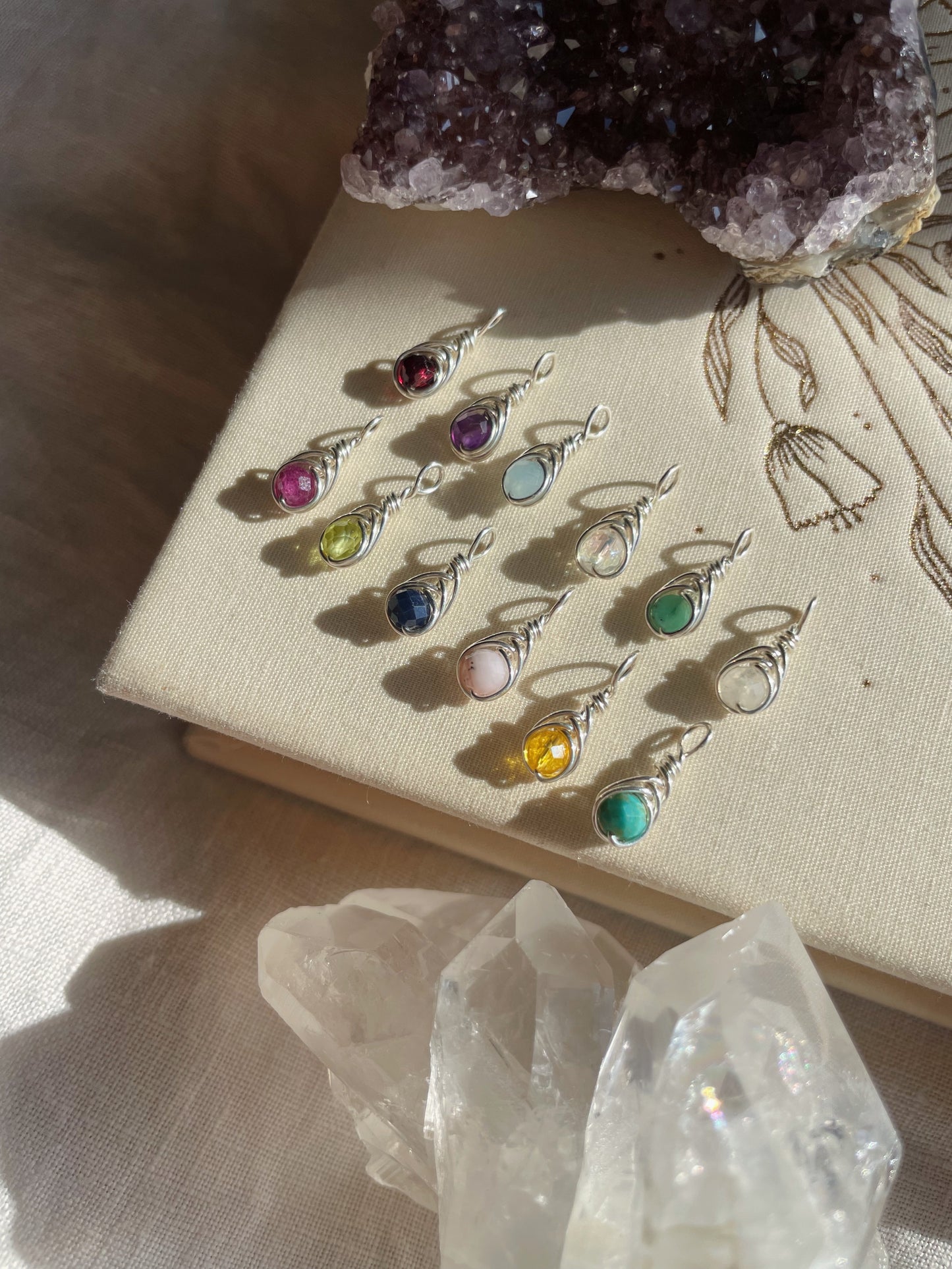 Birthstone Kotsubu Necklace | silver