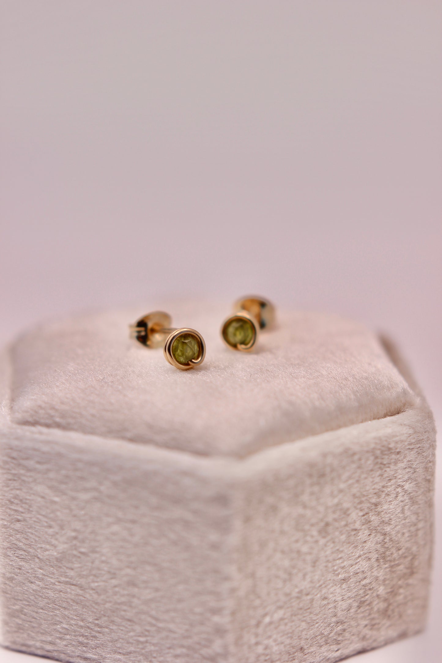 Australian Sapphire Studs | gold-filled