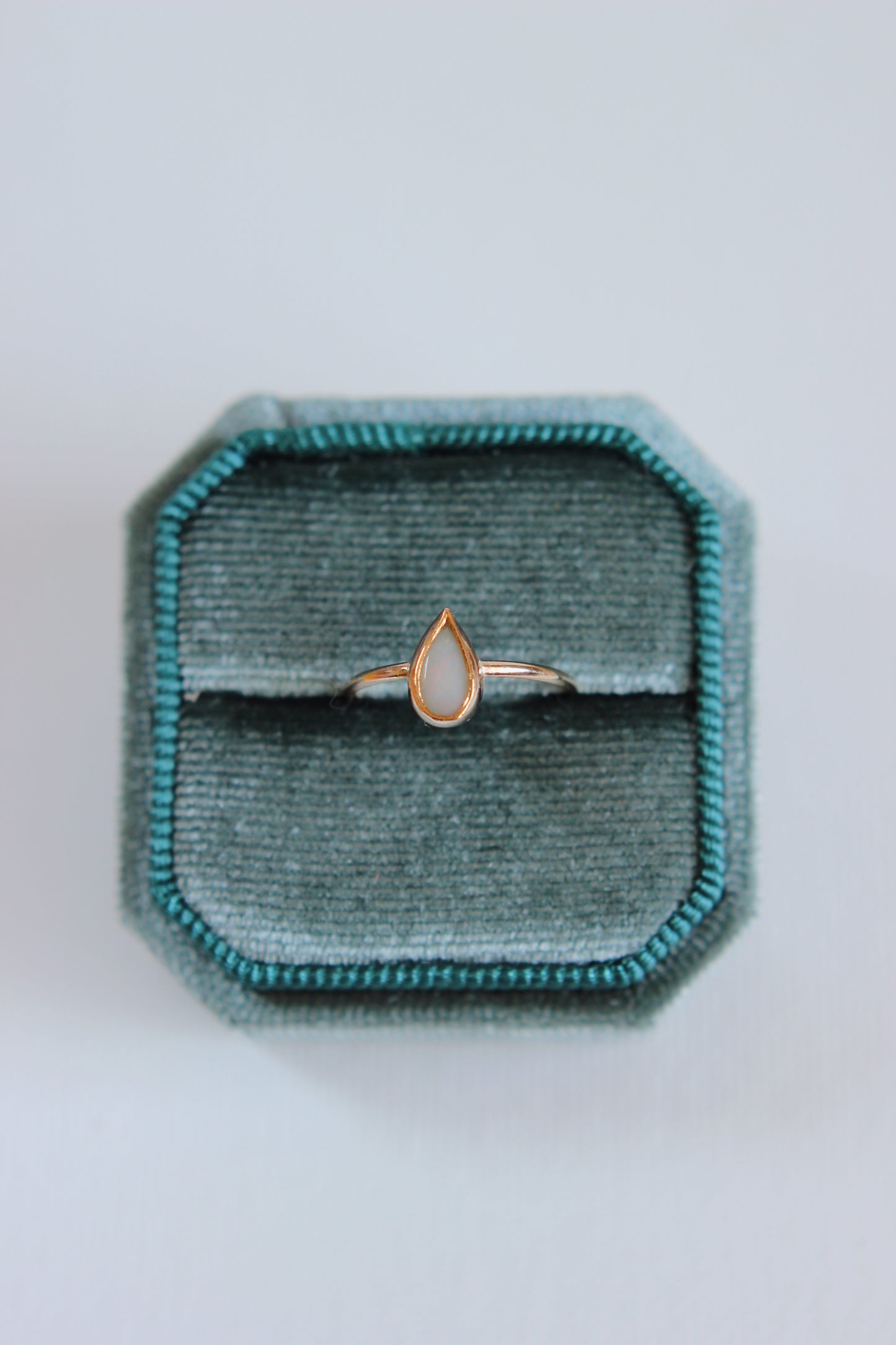 Lightning Ridge Opal Ring | gold-filled | size 6