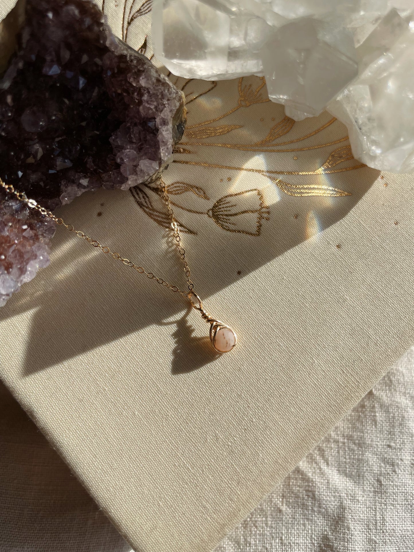 Birthstone Kotsubu Necklace | gold-filled