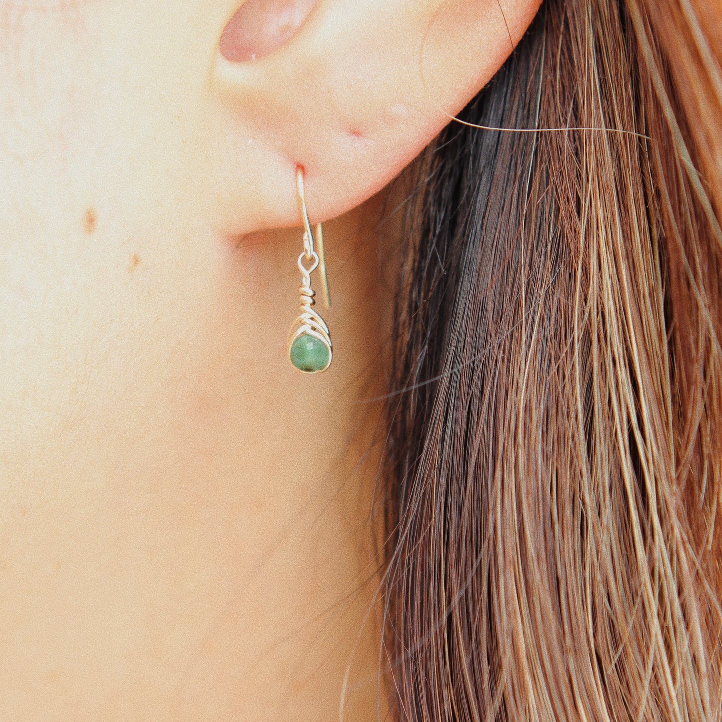 Birthstone Kotsubu Earrings | gold-filled