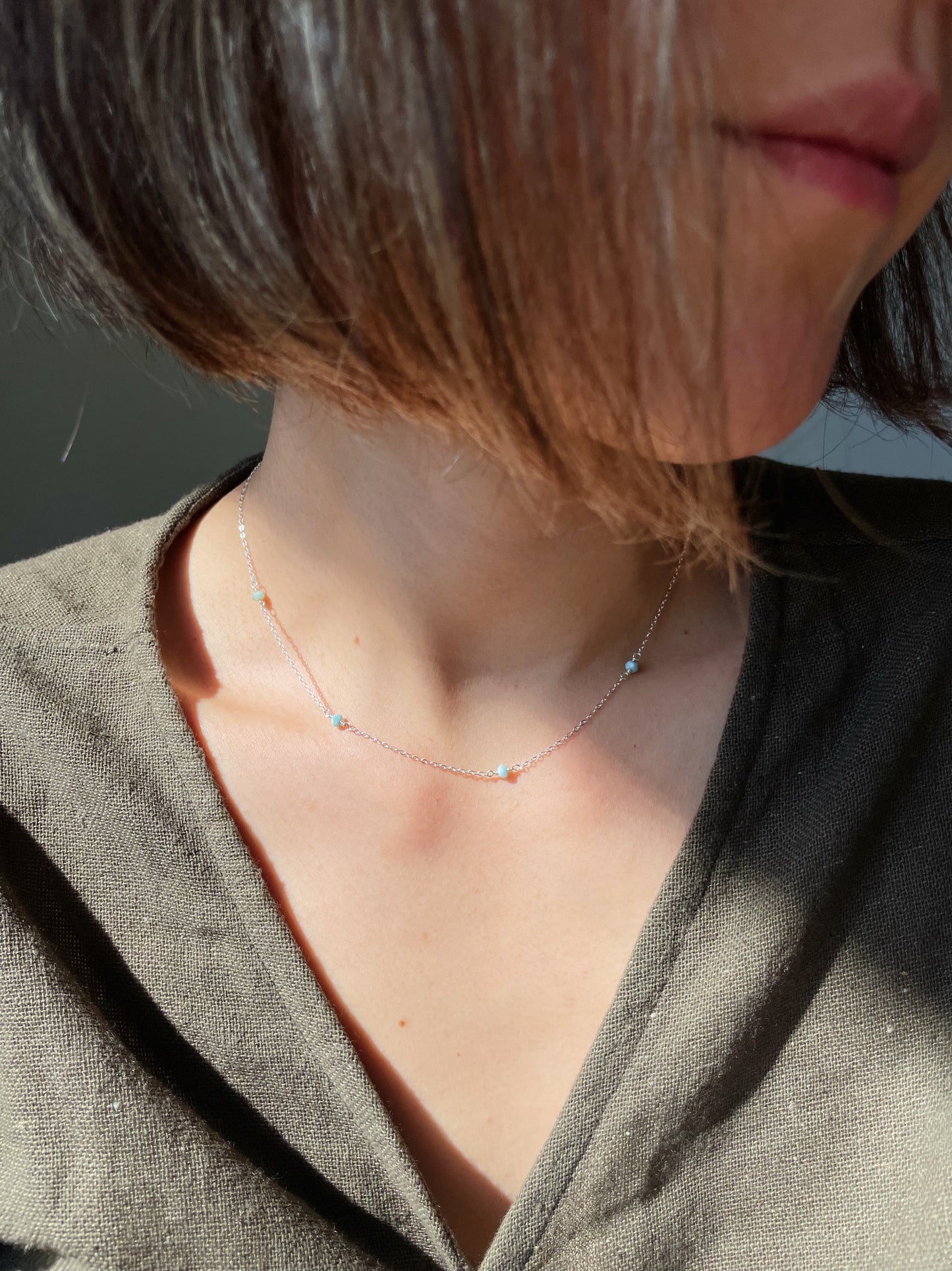Stardust Necklace - Larimar