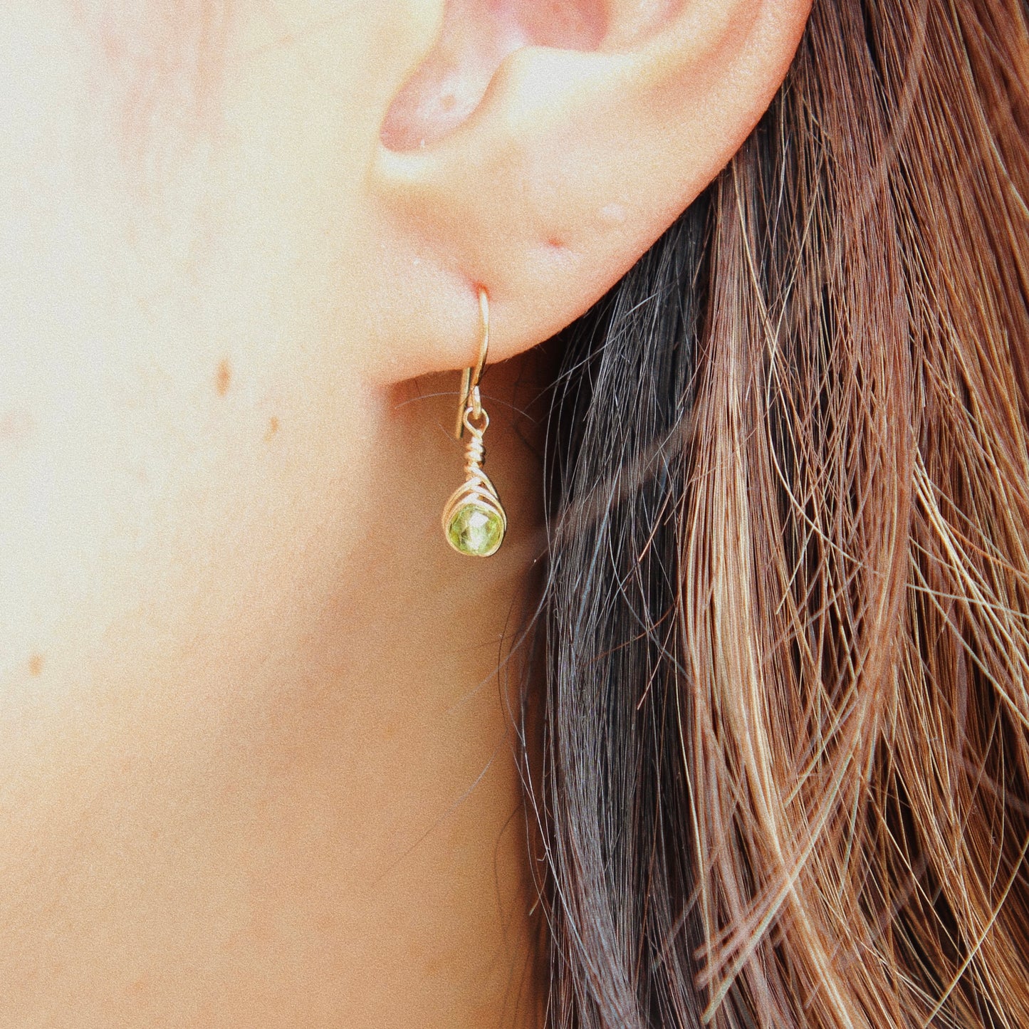 Birthstone Kotsubu Earrings | gold-filled