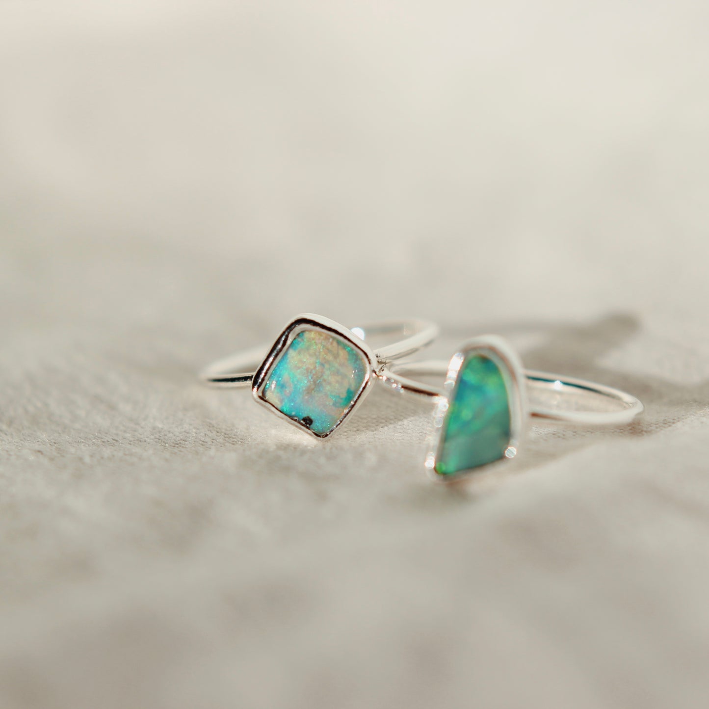 Lightning Ridge Opal Ring - Size 5.5