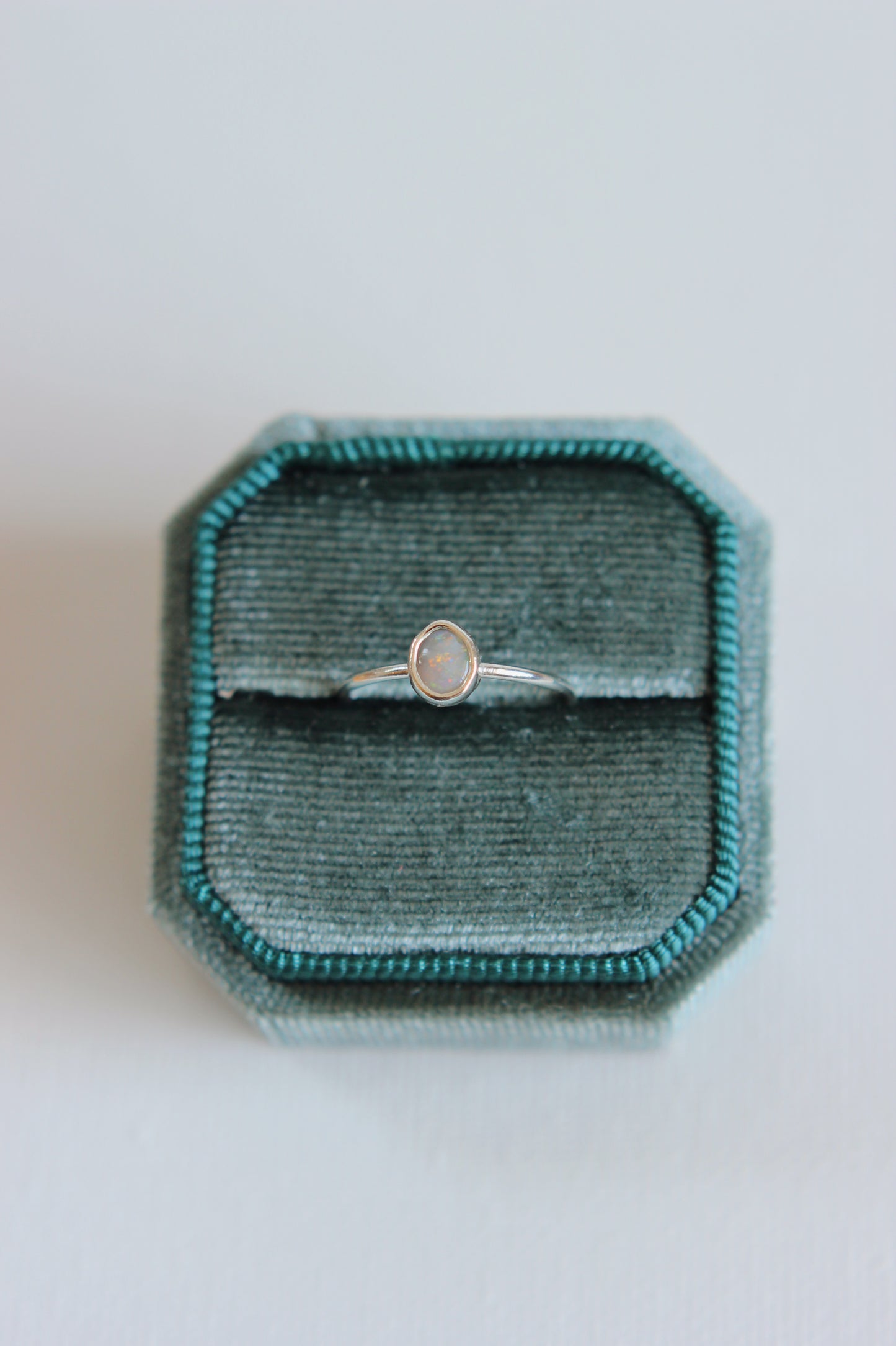Lightning Ridge Opal Ring | silver | size 6