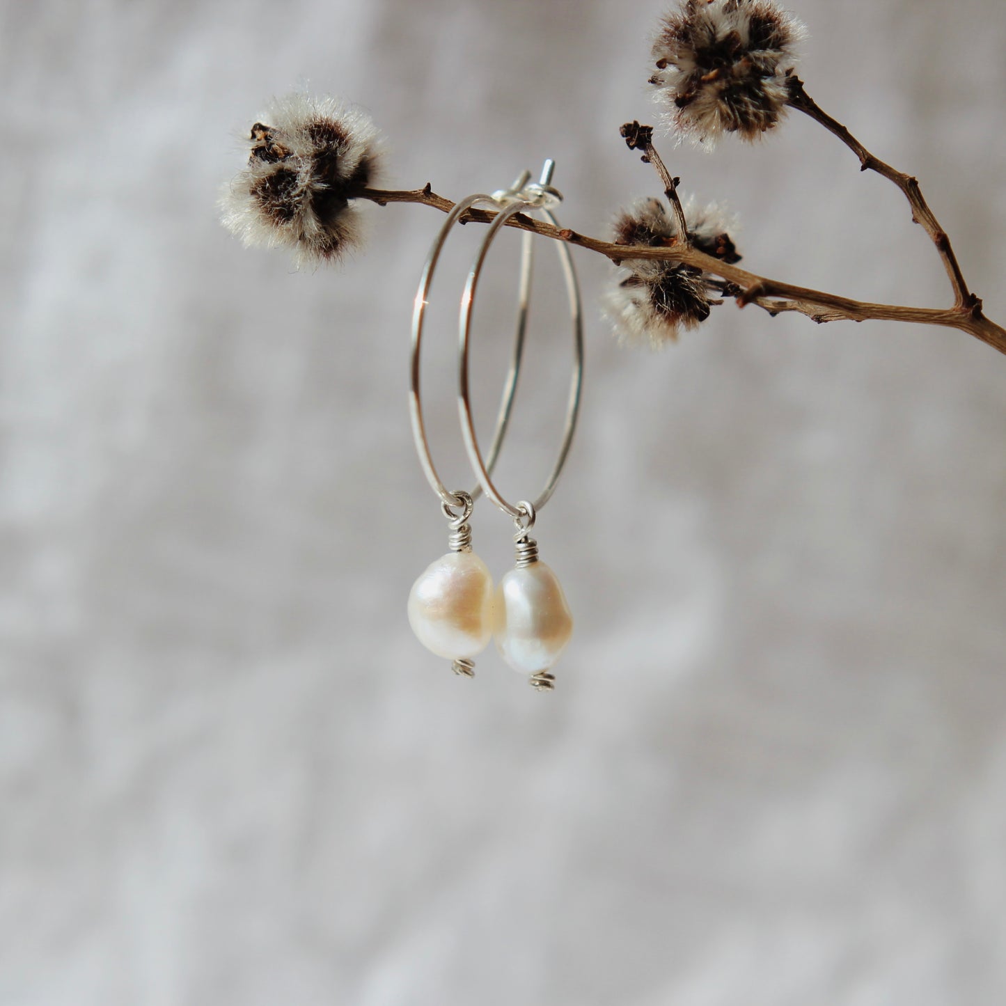 Pearl Hoops
