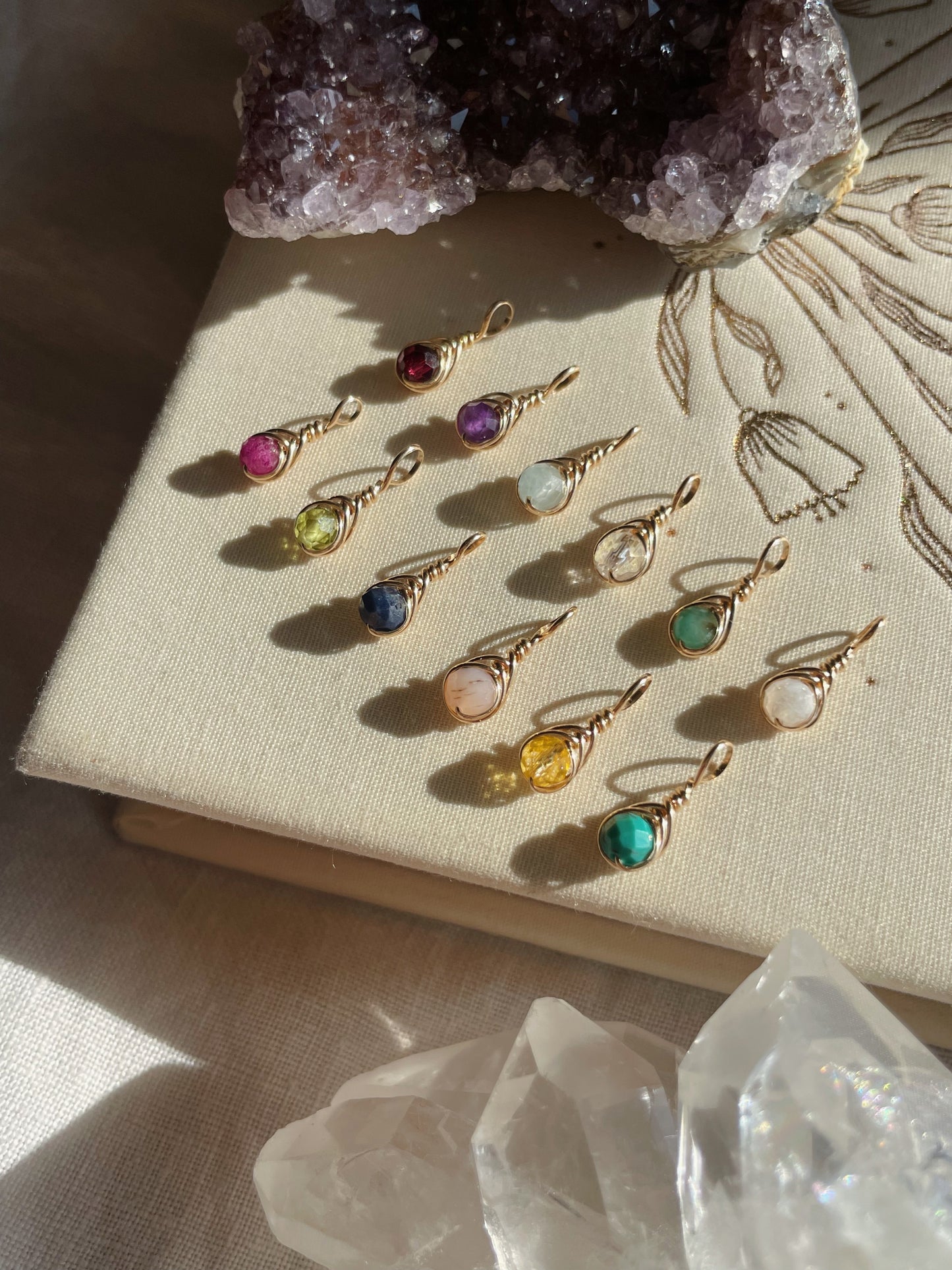 Birthstone Kotsubu Necklace | gold-filled