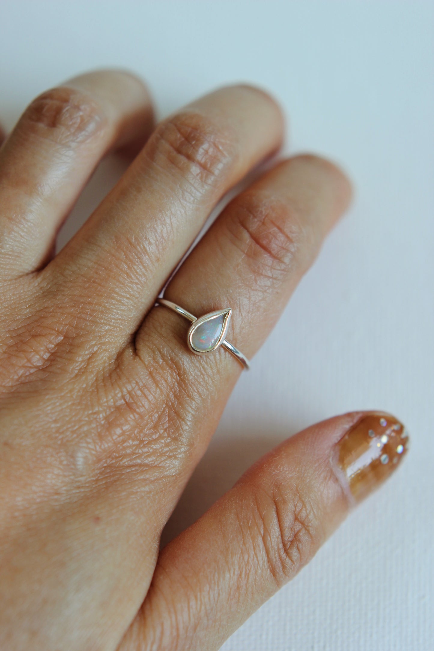 Lightning Ridge Opal Ring | silver | size 7