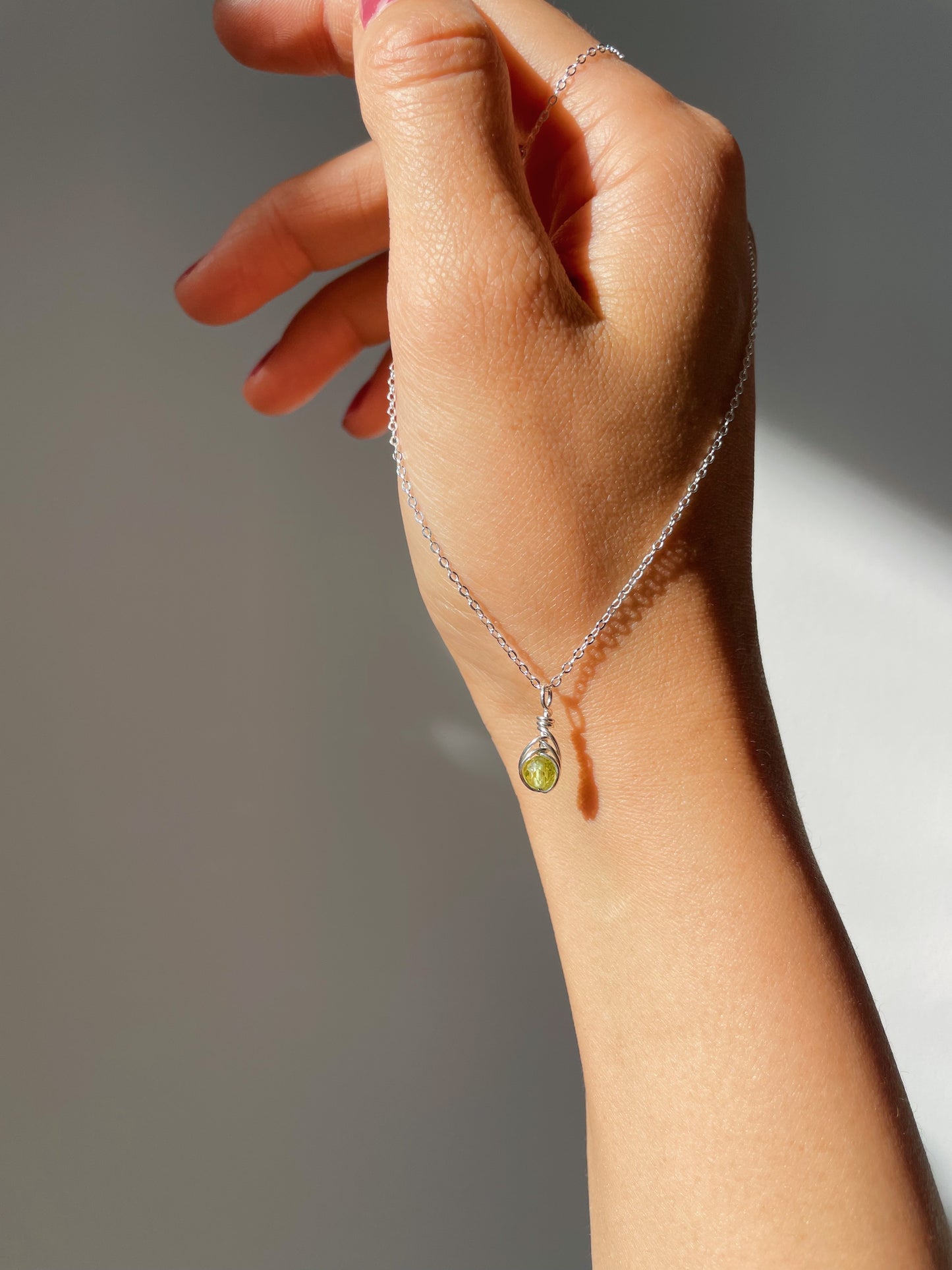 Birthstone Kotsubu Necklace | silver