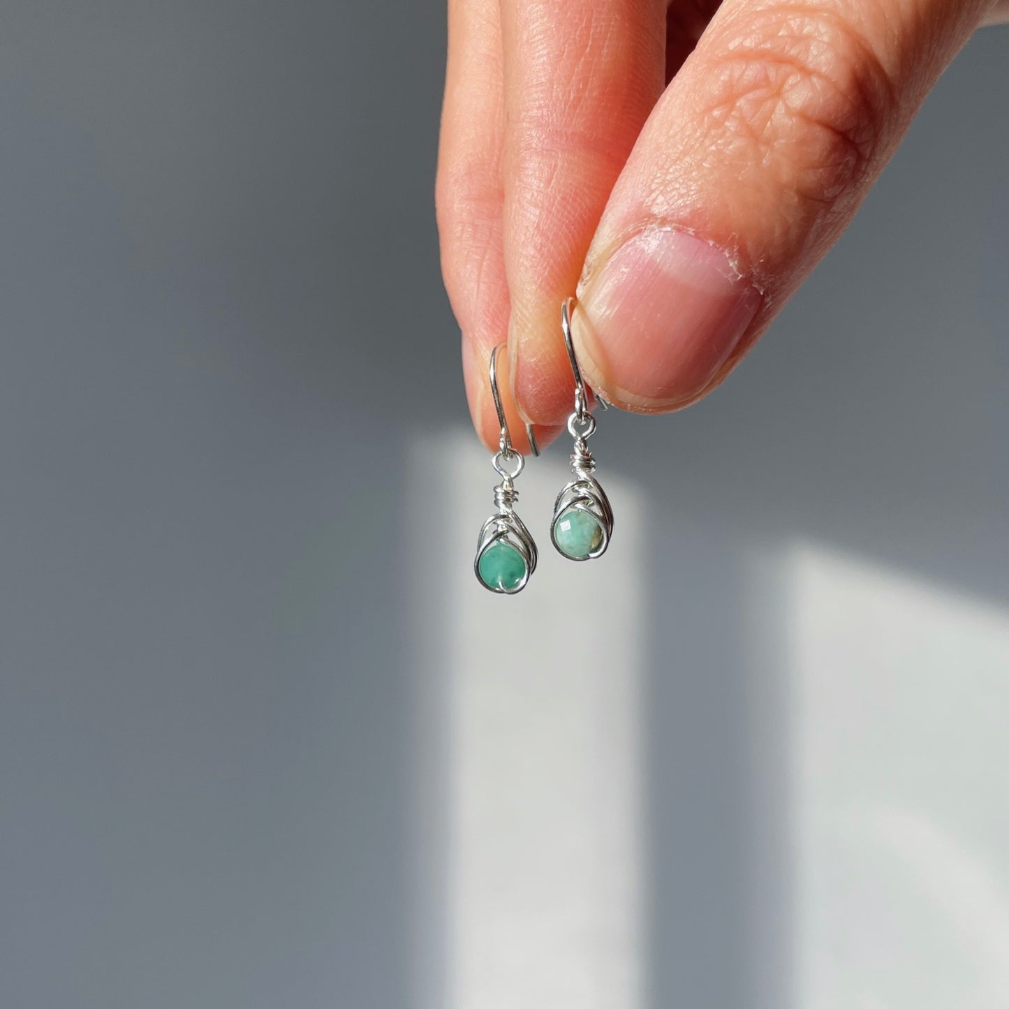 Birthstone Kotsubu Earrings | silver
