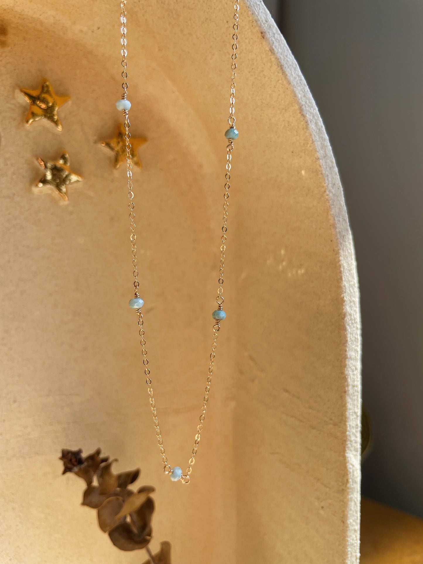 Stardust Necklace - Larimar