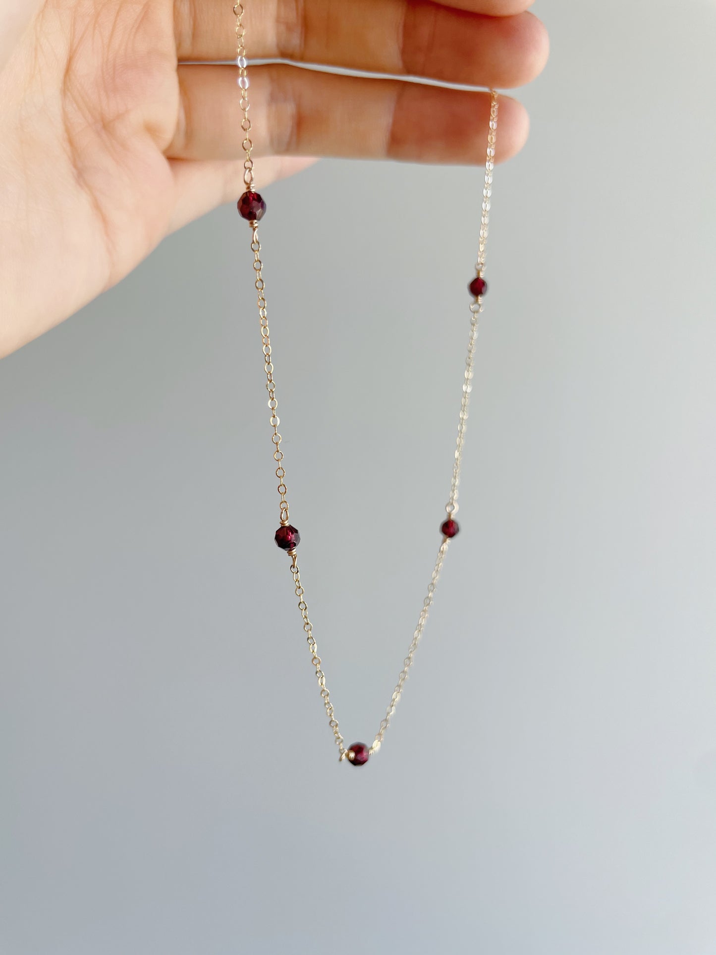 Stardust Necklace | Garnet