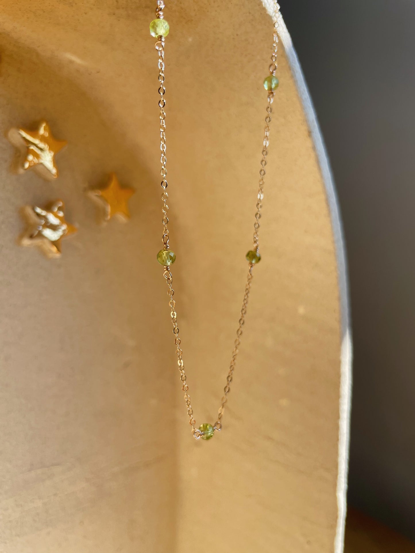 Stardust Necklace - Peridot