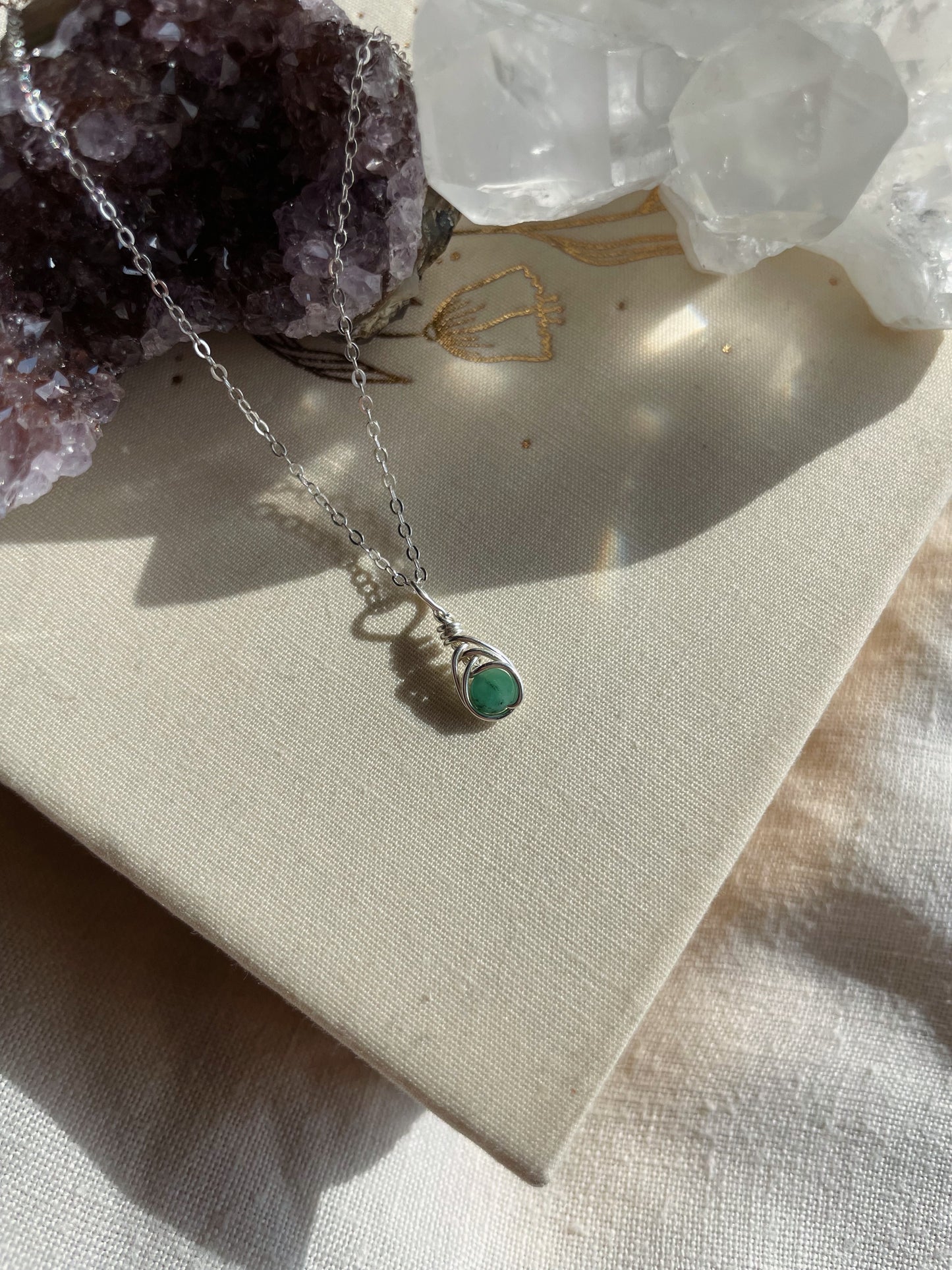 Birthstone Kotsubu Necklace | silver