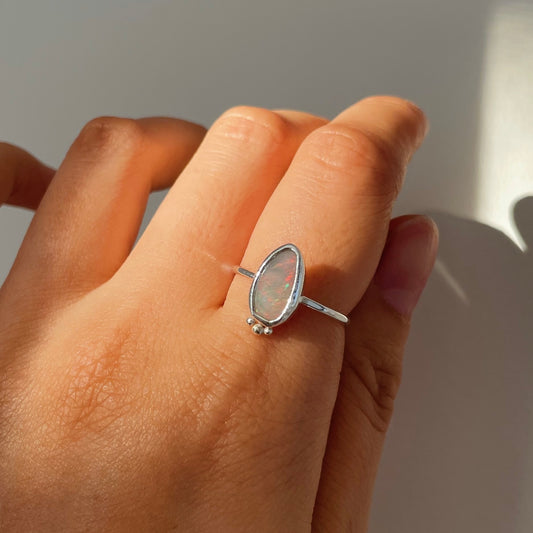 Lightning Ridge Opal Ring – Size 7.5