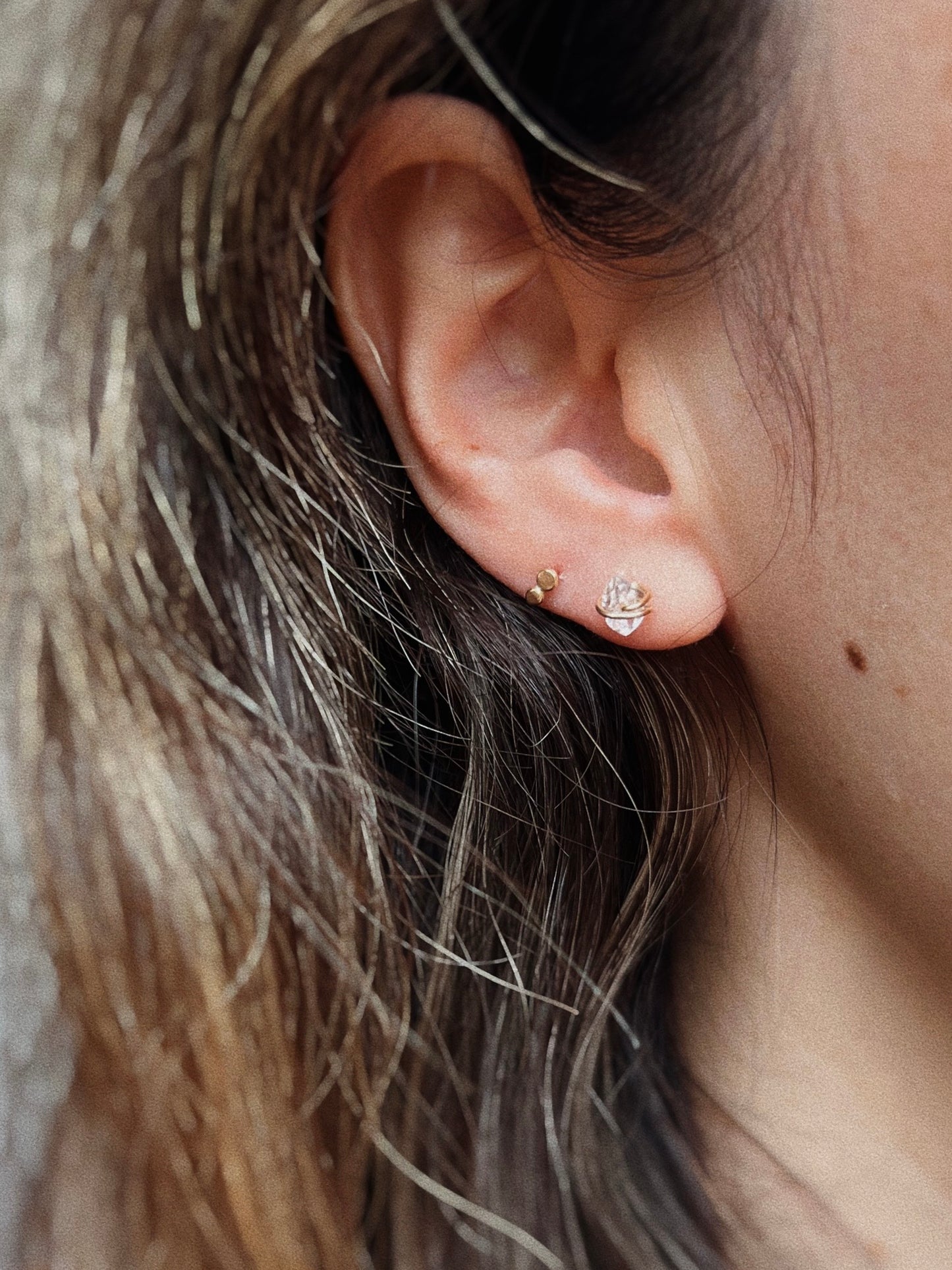 Herkimer Diamond Studs