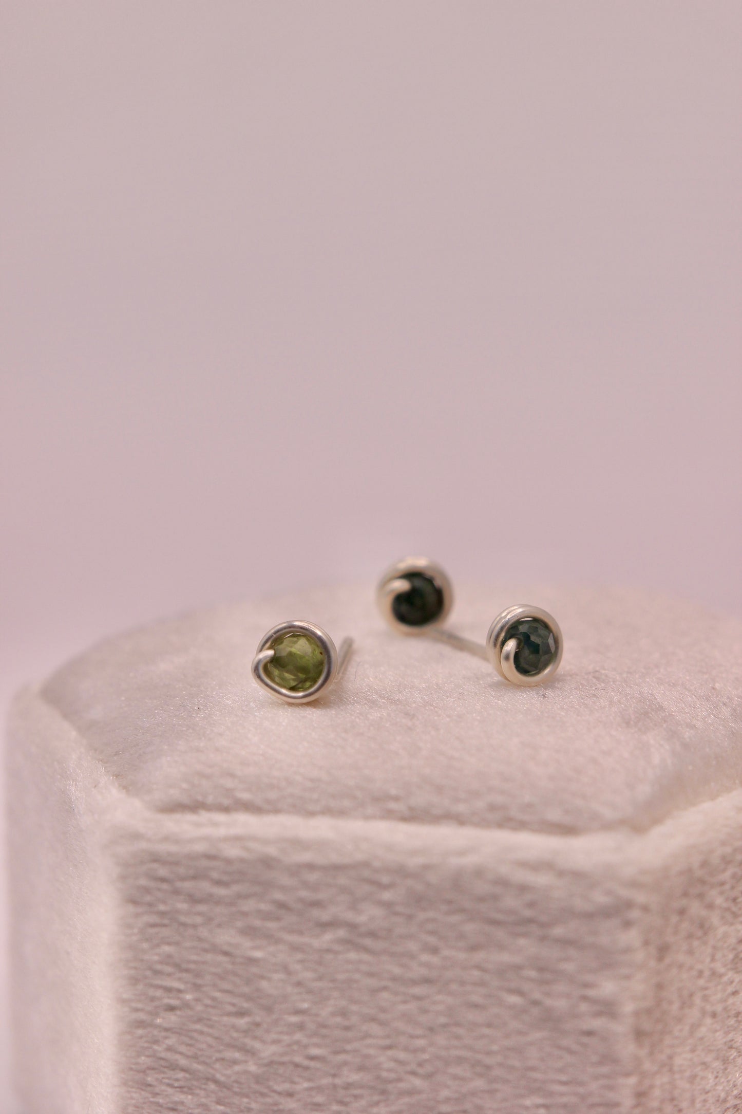 Australian Sapphire Studs | silver