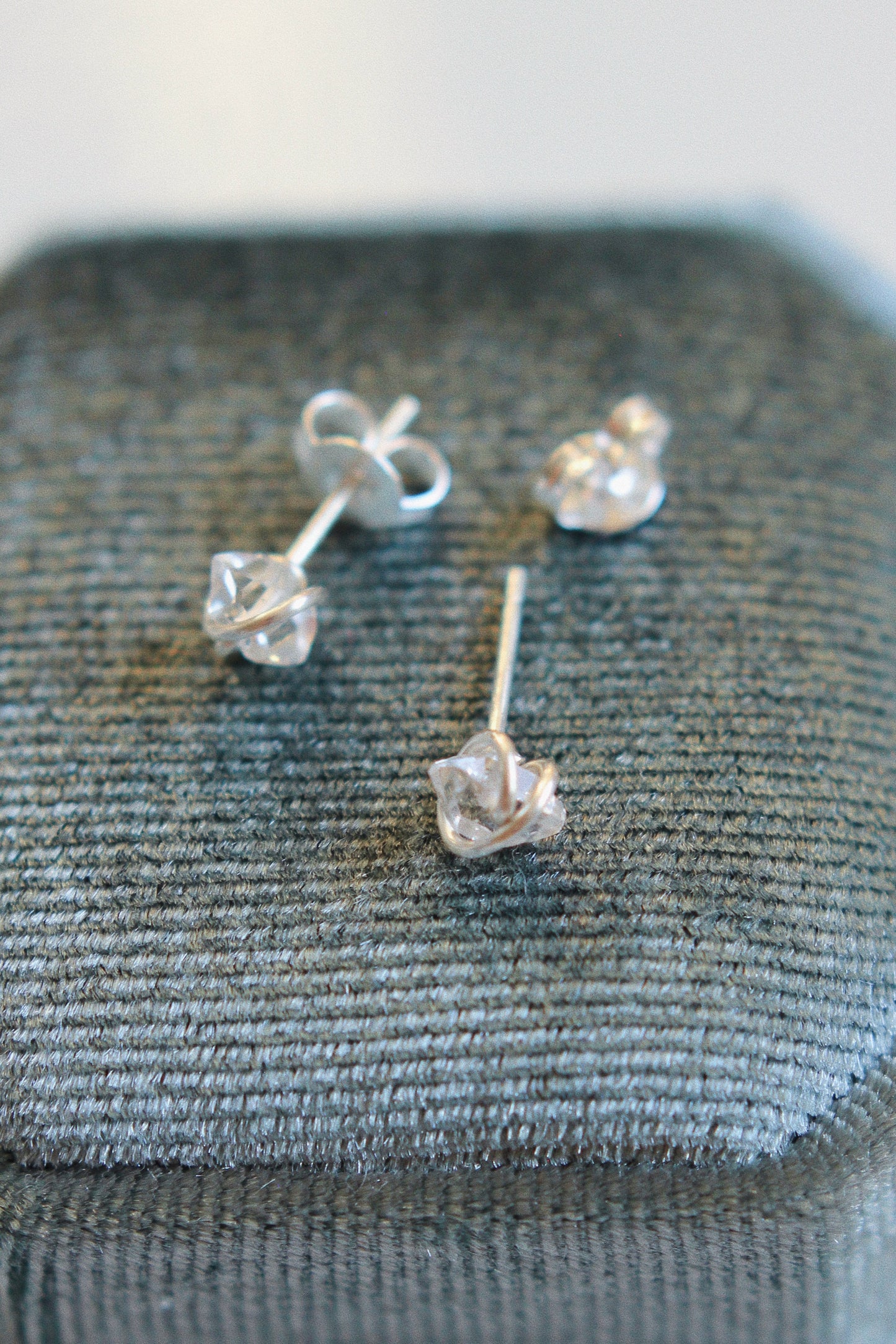 Herkimer Diamond Studs