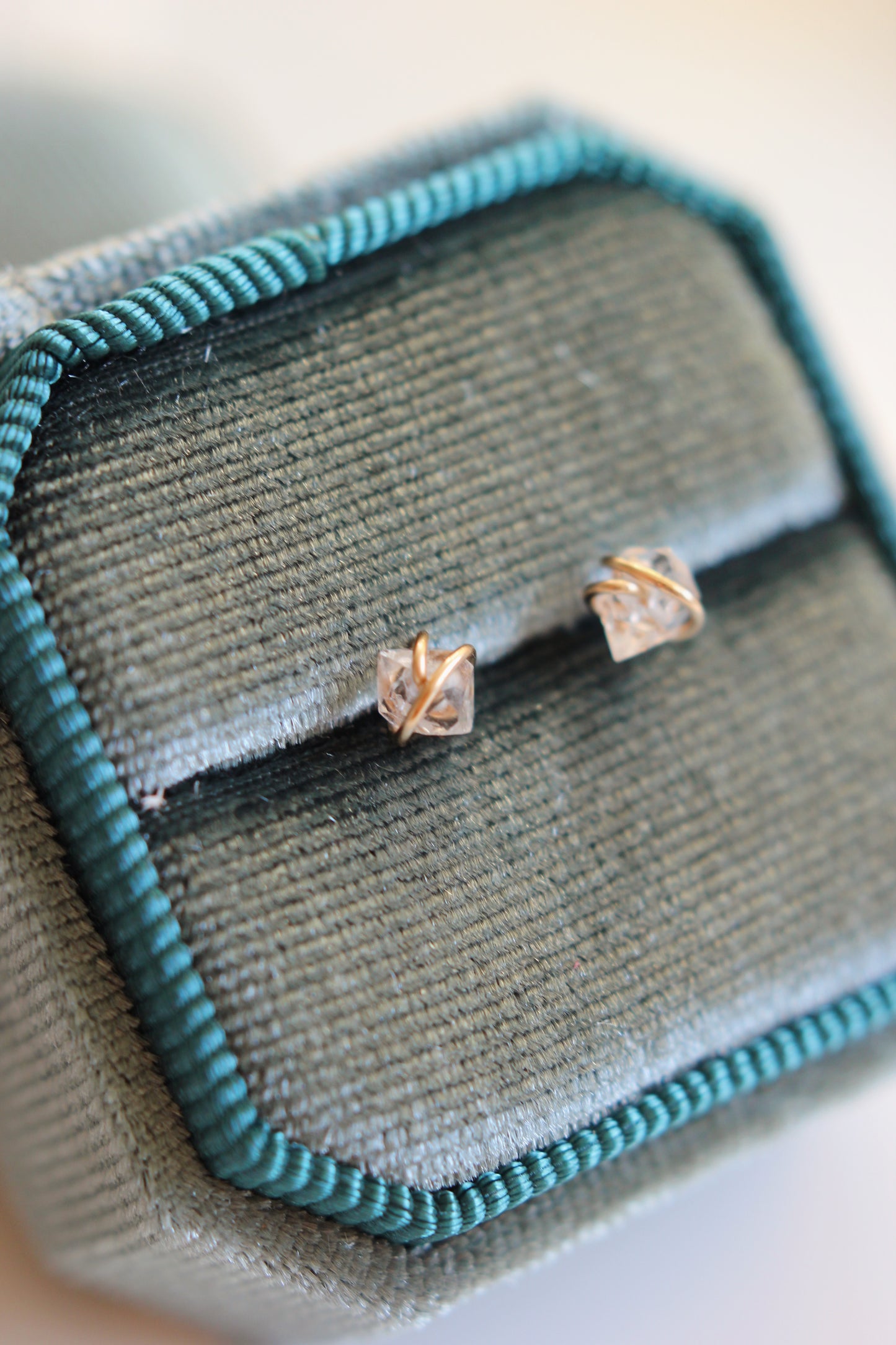 Herkimer Diamond Studs
