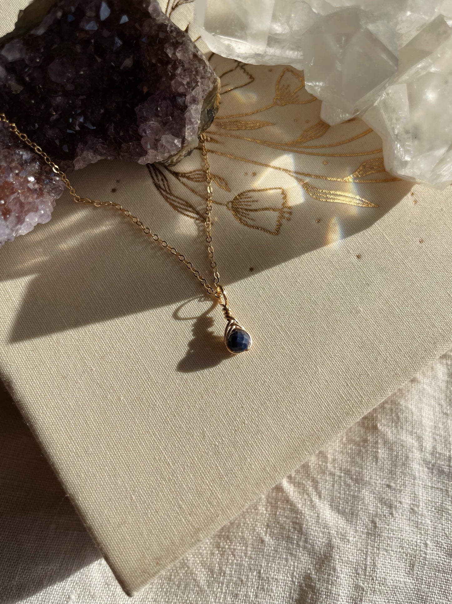 Birthstone Minimal Necklace - Gold Filled