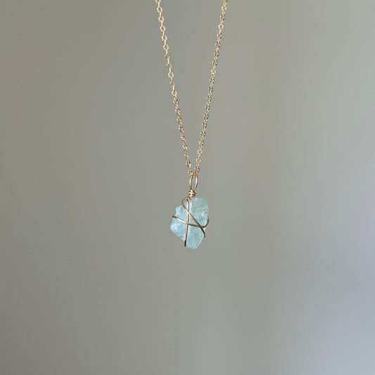 Aquamarine Necklace | ONE OF A KIND & READY TO SHIP