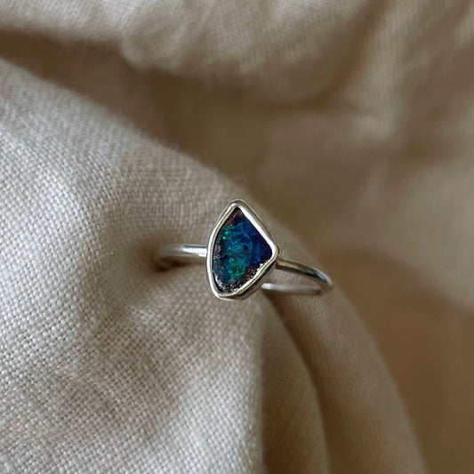 Boulder Opal Ring – Size 5 | ONE OF A KIND & READY TO SHIP