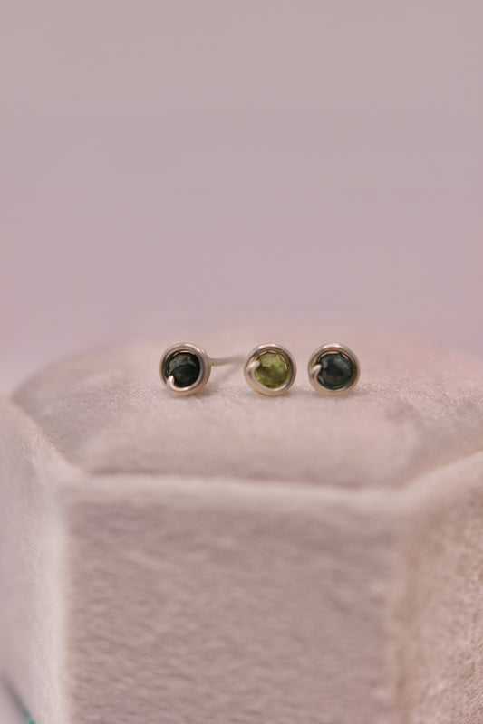 Australian Sapphire Studs | silver
