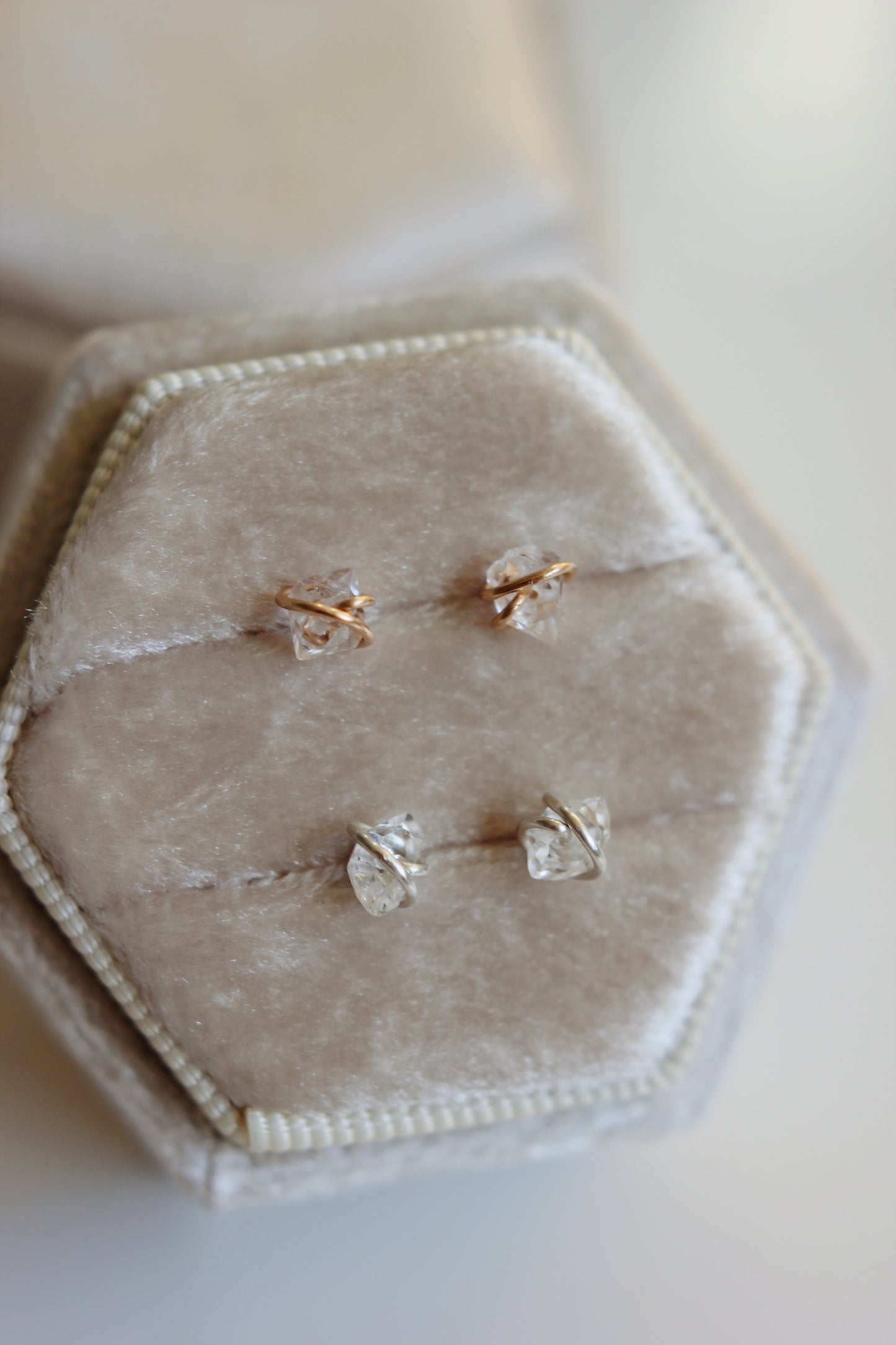 Herkimer Diamond Studs