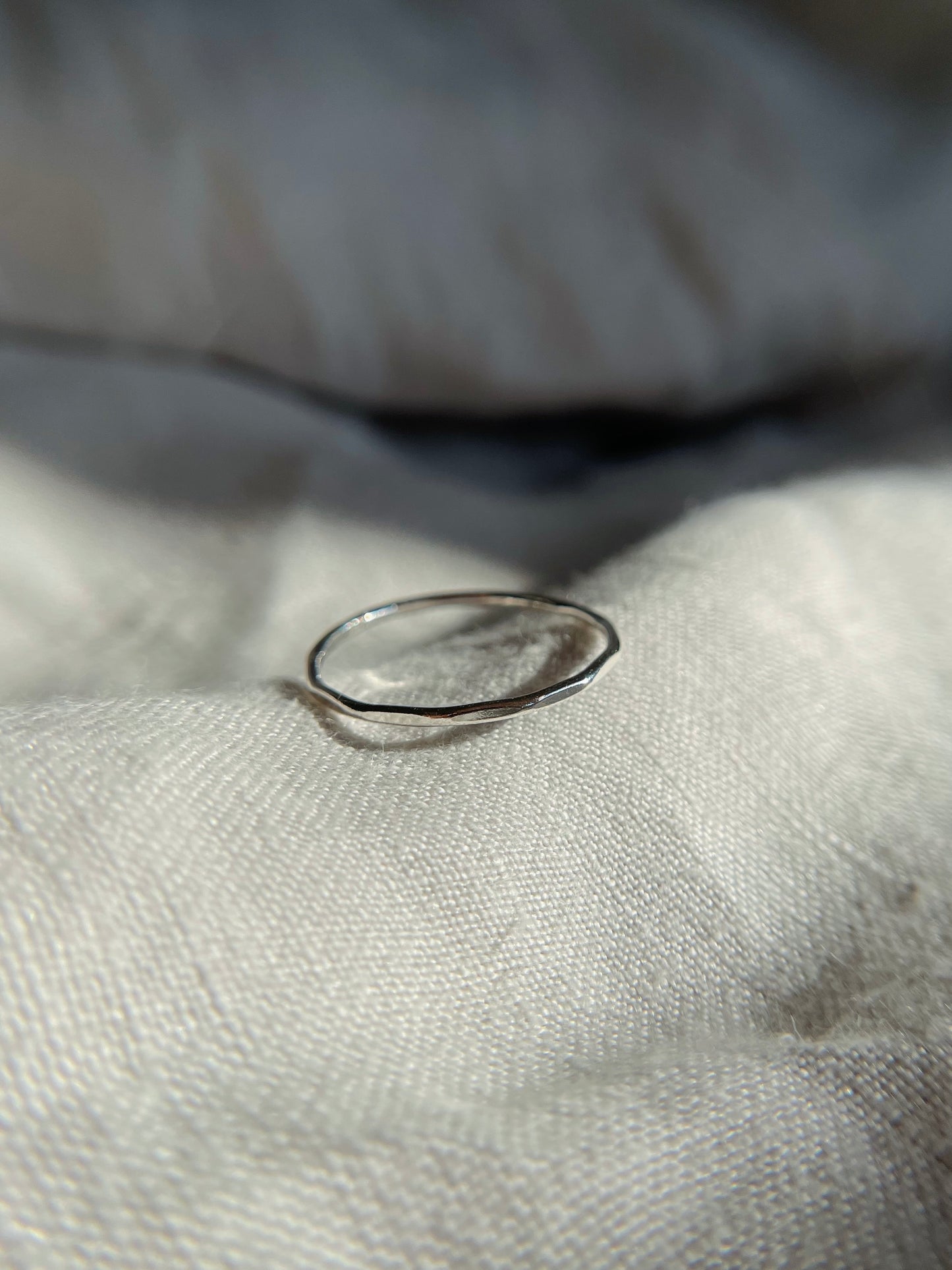 Hammered Ring - Sterling Silver