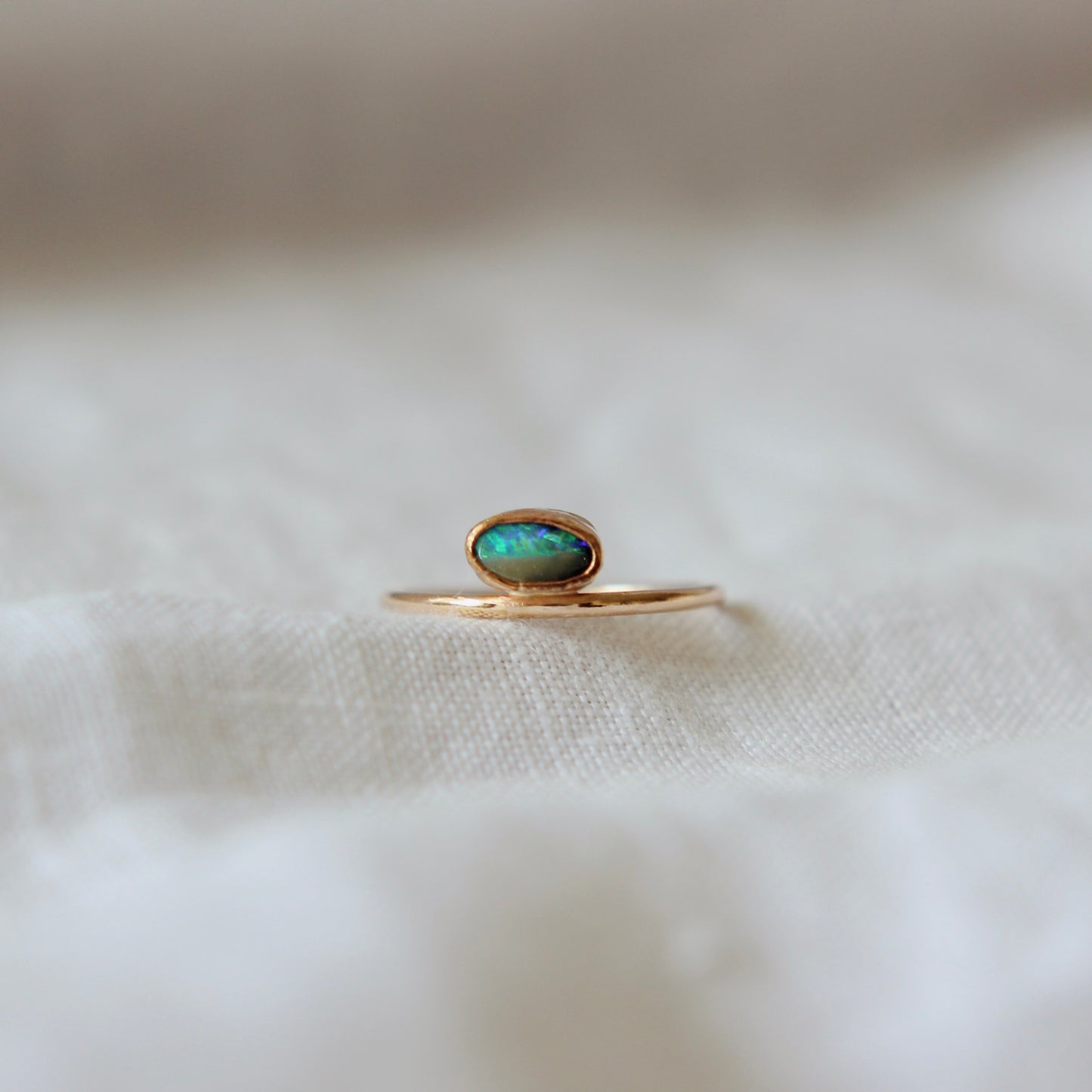 Boulder Opal Ring - Size 6   | ONE OF A KIND & READY TO SHIP