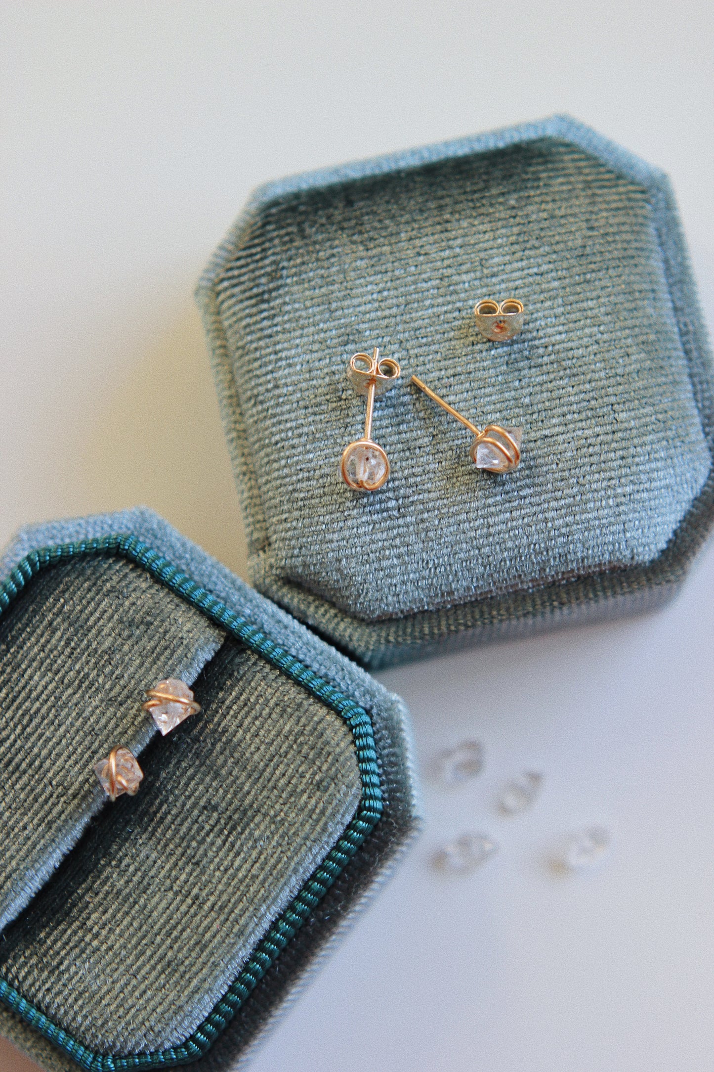 Herkimer Diamond Studs