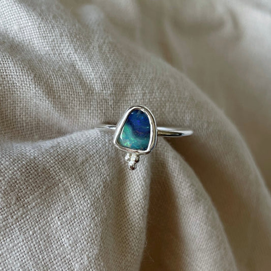 Boulder Opal Ring – Size 6 | ONE OF A KIND & READY TO SHIP