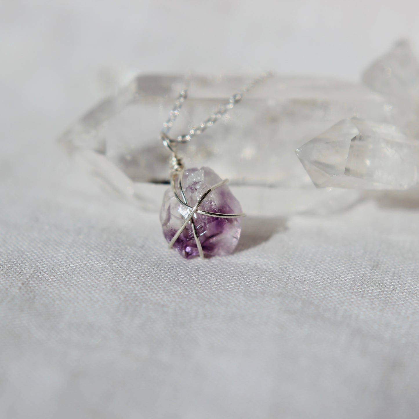 Amethyst Necklace - Sterling Silver | ONE OF A KIND & READY TO SHIP