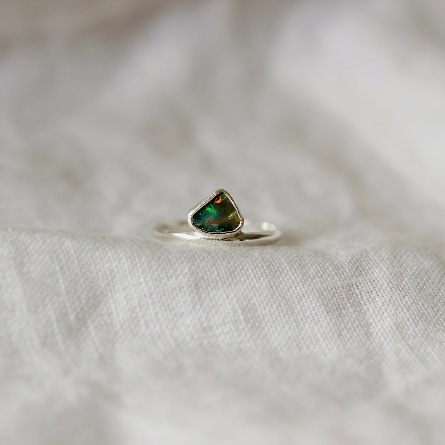 Boulder Opal Ring - Size 6   | ONE OF A KIND & READY TO SHIP