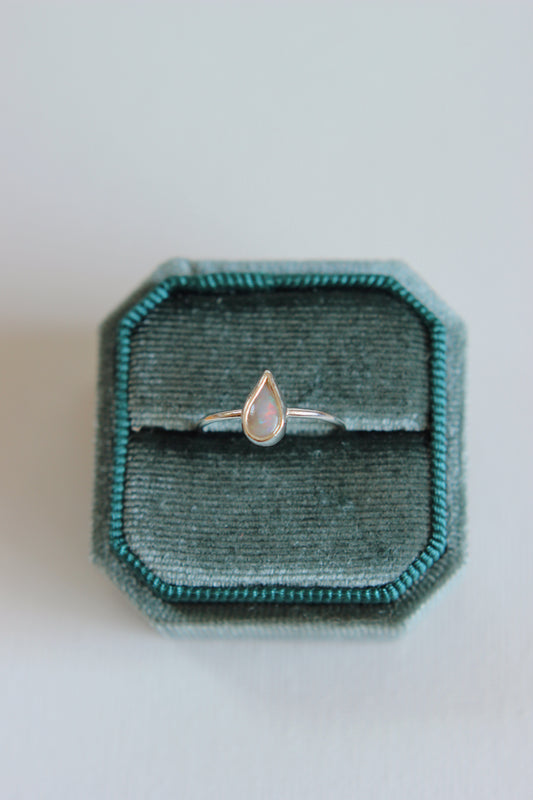 Lightning Ridge Opal Ring | silver | size 7