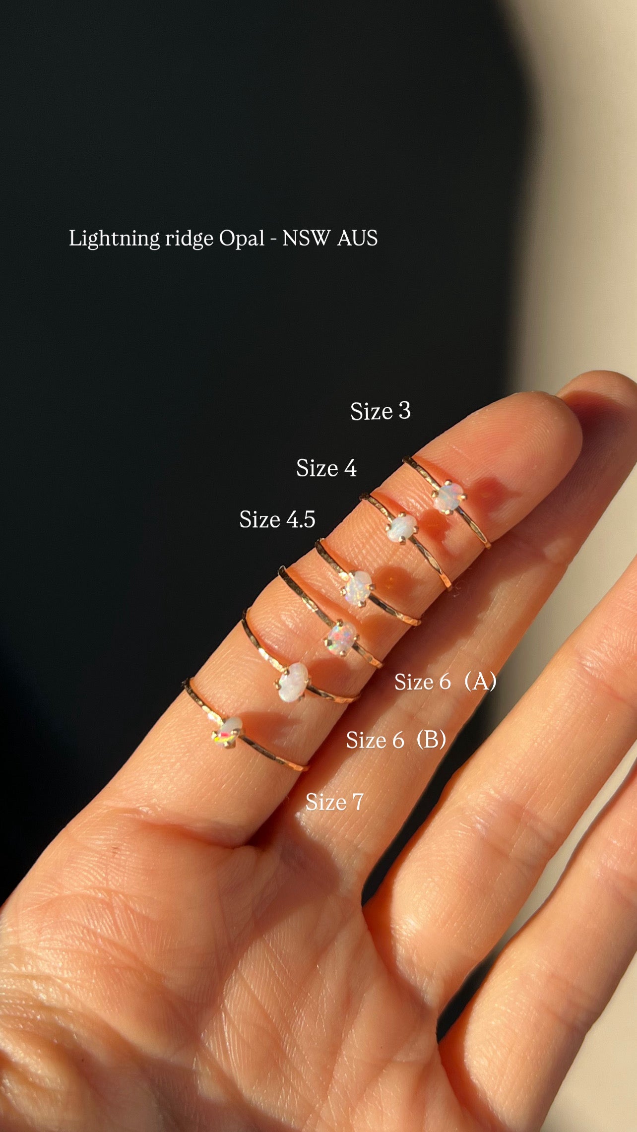 Tiny Opal Rings | gold-filled
