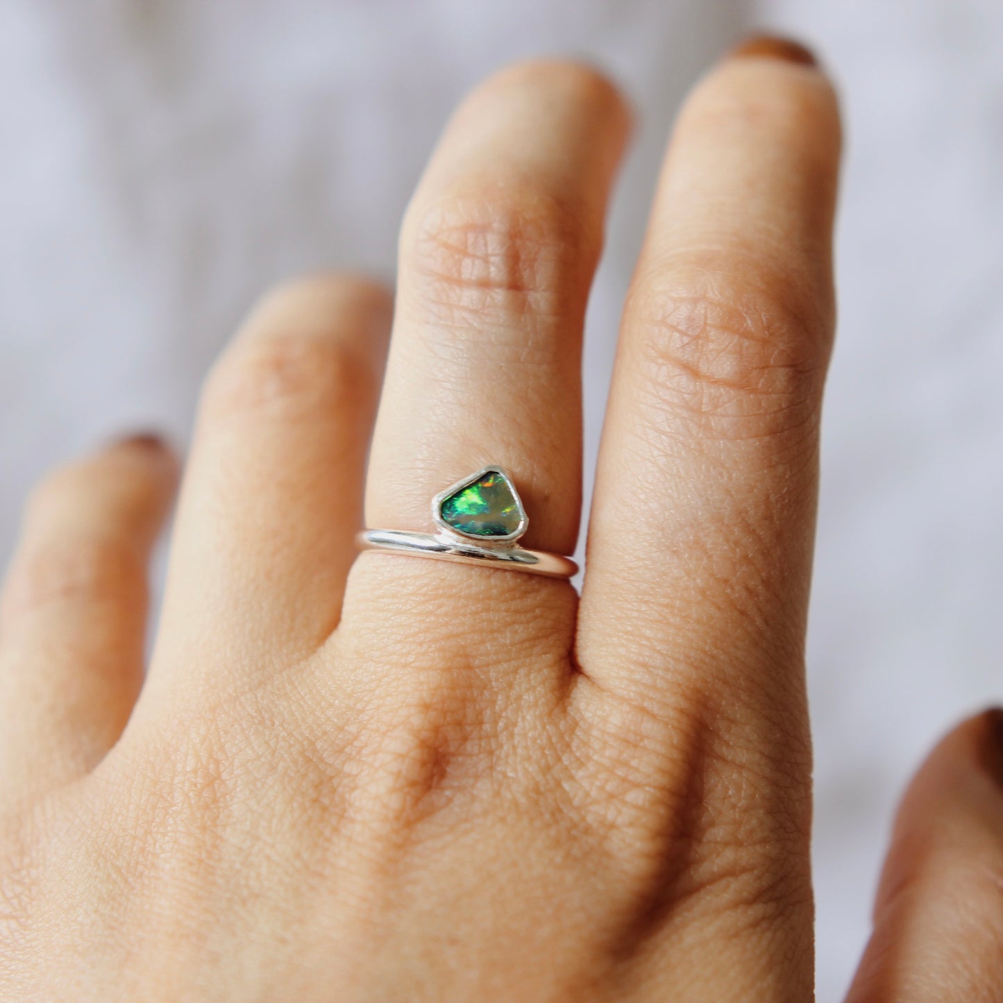 Boulder Opal Ring - Size 6   | ONE OF A KIND & READY TO SHIP