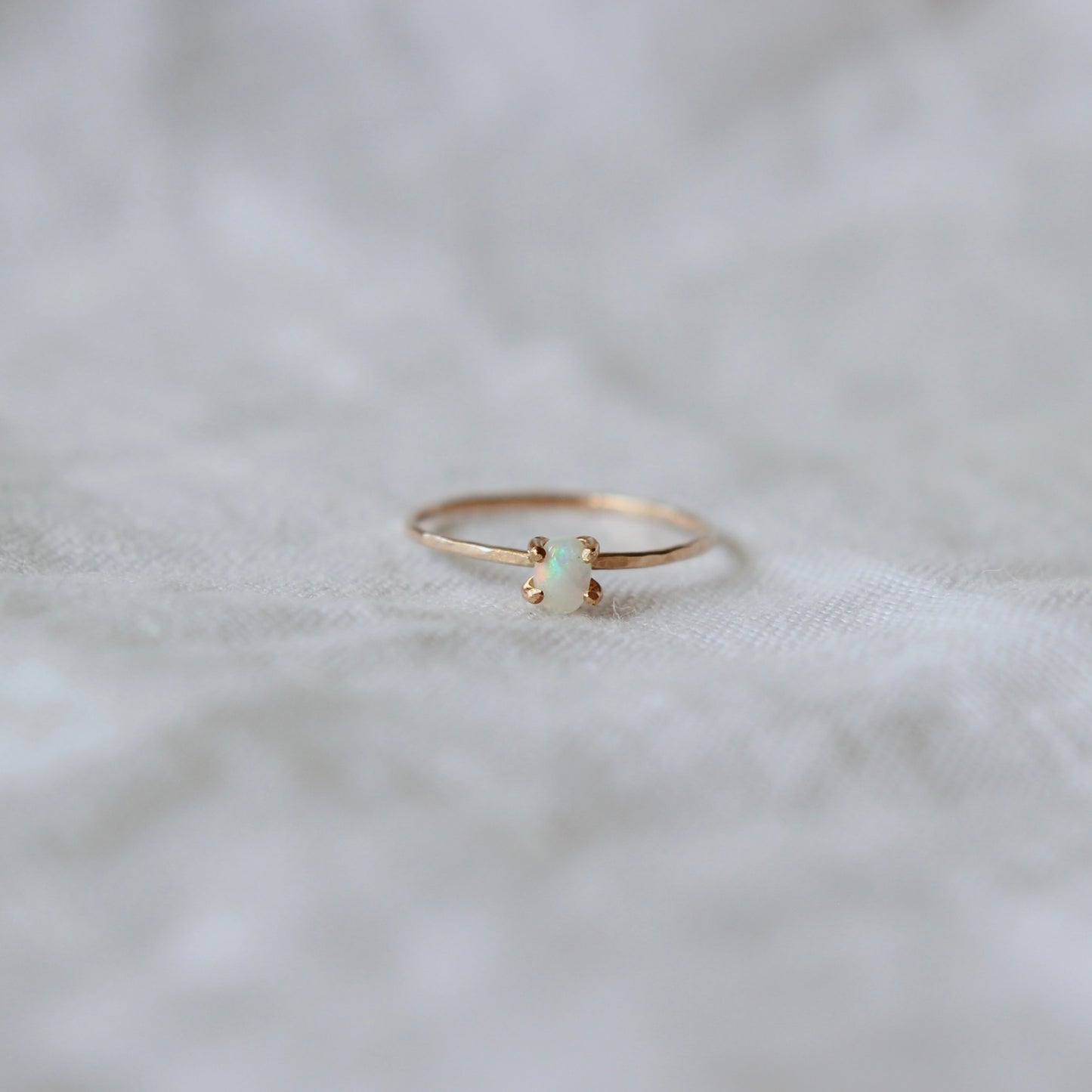 Tiny Opal Rings - Gold Filled   | ONE OF A KIND & READY TO SHIP