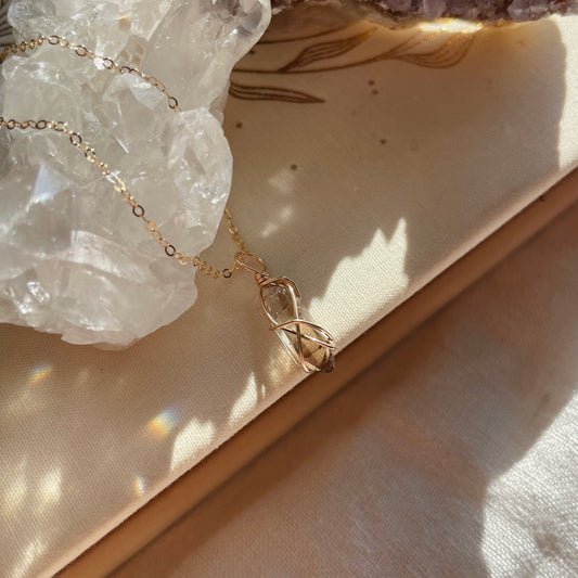 Smoky Quartz Necklace – Gold Filled