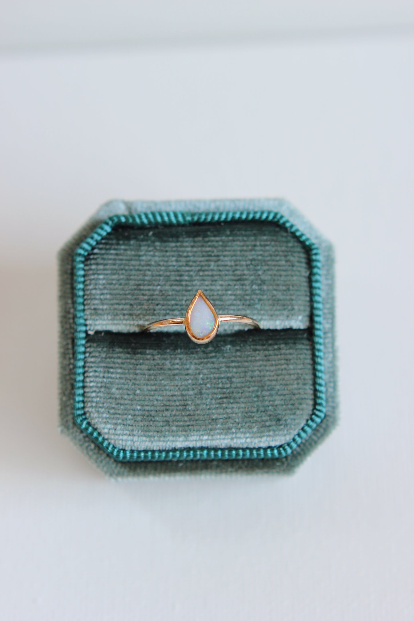 Lightning Ridge Opal Ring | gold-filled | size 9.5