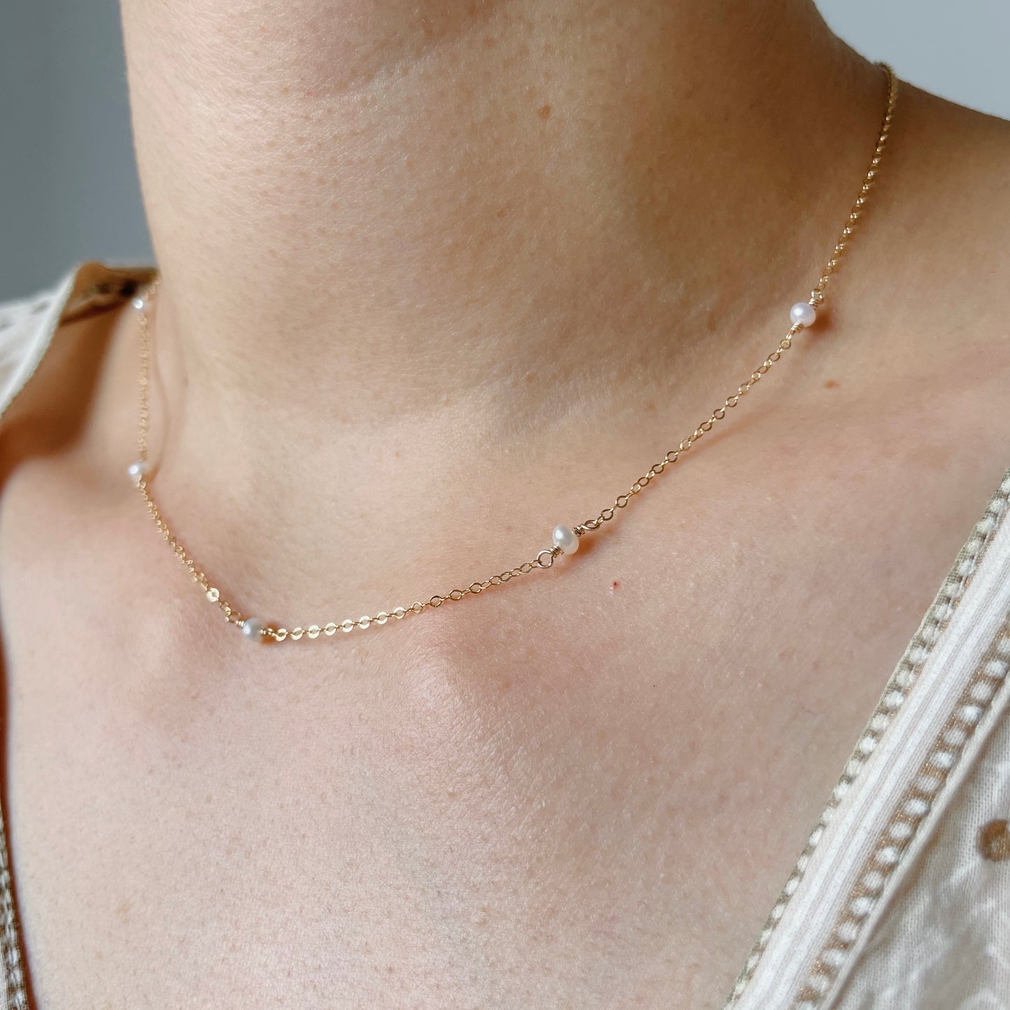 Stardust Necklace - Pearl