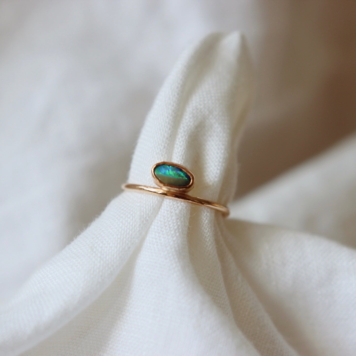 Boulder Opal Ring - Size 6   | ONE OF A KIND & READY TO SHIP