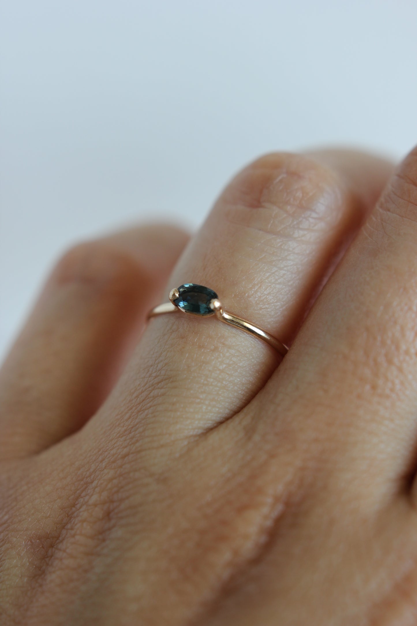 Australian Sapphire | gold-filled | size 5.5